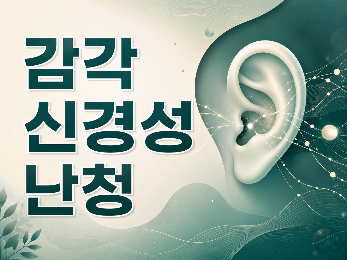 감각신경성난청 소리 크기와 말소리 이해를 함께 봐야 합니다